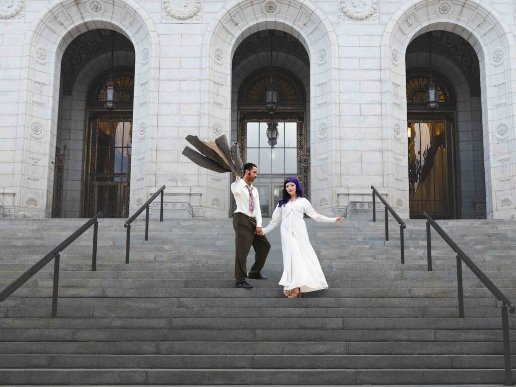 St. Louis Central Library front Steps